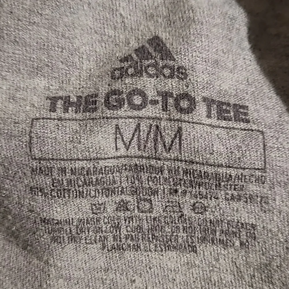Adidas Gray and Red Tee Shirt